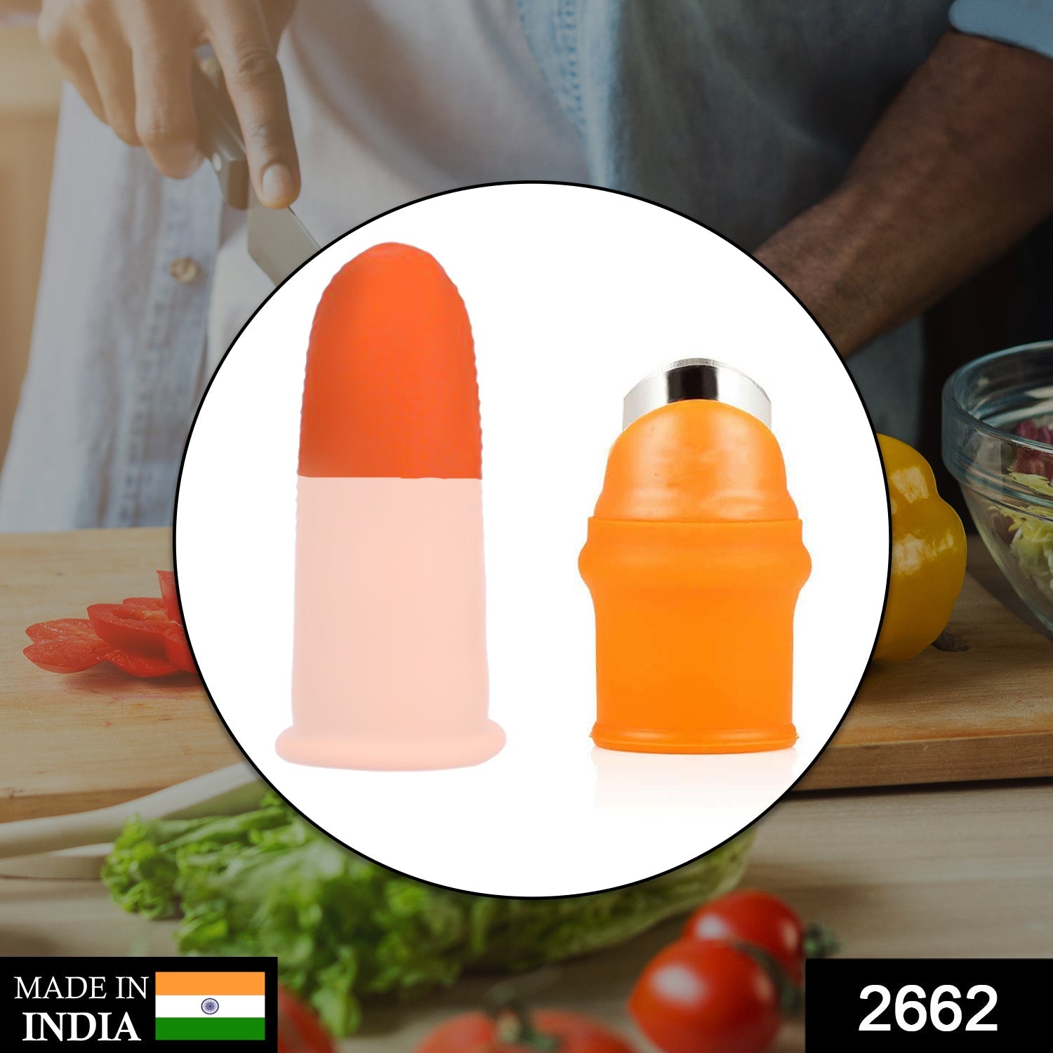 2662 Vegetable Thumb Cutter and tool with effective sharp cutting blade system. 2662 Vegetable Thumb Cutter and tool with effective sharp cutting blade system.
